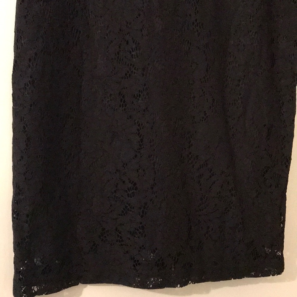 Whowhatwhere  black lace skirt